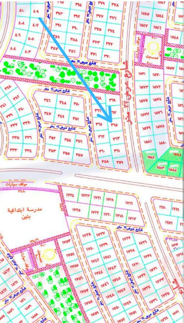 أرض للبيع في حي الغدير مخطط جوهرة العروس بجدة