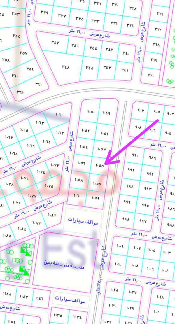 أرض للبيع في مخطط جوهرة العروس حي الجزيرة 2 ل بجدة